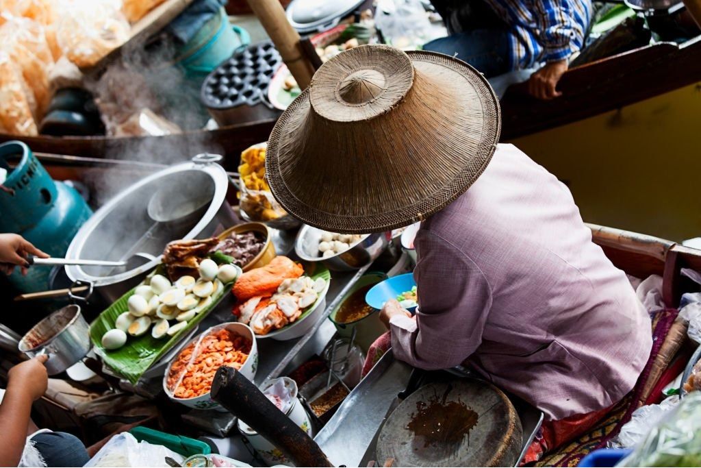 Marché flottant de Wat Sai